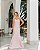 VESTIDO LONGO ZIBELINE SEREIA TOMARA QUE CAIA COM ECHARPE ROSA - Imagem 2
