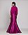 VESTIDO LONGO ZIBELINE SEREIA TOMARA QUE CAIA COM ECHARPE FUCSIA - Imagem 3