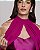 VESTIDO LONGO ZIBELINE SEREIA TOMARA QUE CAIA COM ECHARPE FUCSIA - Imagem 2
