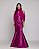 VESTIDO LONGO ZIBELINE SEREIA TOMARA QUE CAIA COM ECHARPE FUCSIA - Imagem 1
