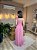 VESTIDO LONGO CHIFON ALÇA FINA E MEIA MANGA BABADO ROSE SANG - Imagem 3