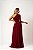 VESTIDO CHIFFON TOMARA QUE CAIA COM CAPA REMOVÍVEL MARSALA - Imagem 2