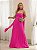 VESTIDO LONGO CHIFFON PLISSADO TOMARA QUE CAIA PINK - Imagem 1