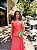 VESTIDO LONGO CORSET COM SAIA PLISSADA CORAL - Imagem 2