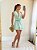 VESTIDO CHIFFON GOLA BOBA SAIA COM CAMADA  VERDE MENTA - Imagem 3