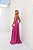 VESTIDO PLISSADO TOMARA QUE CAIA DETALHE V NA CINTURA FUCSIA - Imagem 3