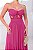 VESTIDO MICROTULE TOMARA QUE CAIA CORPETE COM BORDADO DETALHE DRAPEADO NO BUSTO FUCSIA - Imagem 3