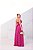VESTIDO MICROTULE TOMARA QUE CAIA CORPETE COM BORDADO DETALHE DRAPEADO NO BUSTO FUCSIA - Imagem 5