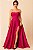 VESTIDO LONGO ZIBELINE ALCINHA COM AMARRAÇÃO NAS COSTAS FUCSIA - Imagem 1