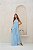 VESTIDO LONGO CREPE SEDA FLUIDO COM DETALHE CAMADA ACIMA DA SAIA AZUL SERENITY - Imagem 1