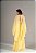 VESTIDO CREPE ALCINHA COM DECOTE V CAPA GOLA ALTA AMARELO - Imagem 3