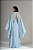 VESTIDO CREPE ALCINHA COM DECOTE V CAPA GOLA ALTA AZUL SERENITY - Imagem 2