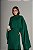 VESTIDO CREPE ALCINHA COM DECOTE V CAPA GOLA ALTA VERDE ESMERALDA - Imagem 2