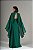 VESTIDO CREPE ALCINHA COM DECOTE V CAPA GOLA ALTA VERDE ESMERALDA - Imagem 3