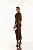 VESTIDO MIDI PRADA COM ELASTANO OMBRO A OMBRO COM CAPA MARROM - Imagem 2