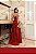 VESTIDO ZIBELINE TOMARA QUE CAIA DECOTE EM V COM BUSTO DRAPEADO VERMELHO - Imagem 2