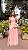 VESTIDO TOMARA QUE CAIA CREPE COM SAIA DE TULE ROSE - Imagem 1