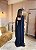 VESTIDO CREPE ALCINHA COM CAPA DIVERSA AZUL MARINHO - Imagem 2