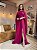VESTIDO CREPE ALCINHA COM CAPA DIVERSA FUCSIA - Imagem 1