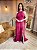 VESTIDO CREPE ALCINHA COM CAPA DIVERSA FUCSIA - Imagem 3