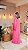 VESTIDO LONGO OMBRO SÓ COM DETALHE PLUMA NA MANGA PINK - Imagem 3