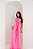 VESTIDO LONGO FRENTE ÚNICA CETIM COM AMARRAÇÃO NAS COSTAS PINK - Imagem 1