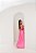 VESTIDO LONGO FRENTE ÚNICA CETIM COM AMARRAÇÃO NAS COSTAS PINK - Imagem 3