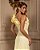 VESTIDO CHIFFON COM DETALHE BABADO OMBRO SÓ SAIA PLISSADA  AMARELO MATEIGA - Imagem 2