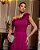 VESTIDO CHIFFON COM DETALHE BABADO OMBRO SÓ SAIA PLISSADA  FUCSIA - Imagem 2