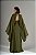 VESTIDO CREPE ALCINHA COM DECOTE V CAPA GOLA ALTA VERDE OLIVA - Imagem 3