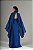 VESTIDO CREPE ALCINHA COM DECOTE V CAPA GOLA ALTA AZUL ROYAL - Imagem 3
