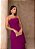 VESTIDO CHIFFON PLISSADO COM CAMADAS FUCSIA - Imagem 2