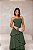 VESTIDO CHIFFON PLISSADO COM CAMADAS VERDE OLIVA - Imagem 2