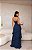 VESTIDO CHIFFON PLISSADO COM CAMADAS AZUL MARINHO - Imagem 2