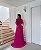 VESTIDO LONGO PLISSADO COM MANGA PLUSADA A ROSA PINKI - Imagem 2