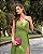 VESTIDO LONGO CREPE SEDA ALCINHA BUSTO DRAPEADO VERDE CLARO - Imagem 2