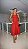 VESTIDO MIDI FRENTE ÚNICA DECOTE RETO CINTURA BAIXA MODELADA VERMELHO - Imagem 1