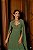 VESTIDO LONGO CHIFFON PLISSADO ALCINHA CAPA VERDE OLIVA - Imagem 1