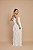 VESTIDO CHIFFON OMBRO SÓ COM BABADOS LATERAIS BRANCO - Imagem 4