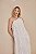 VESTIDO CHIFFON OMBRO SÓ COM BABADOS LATERAIS BRANCO - Imagem 2