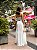 VESTIDO CHIFFON TOMARA QUE CAIA BUSTO DRAPEADO CORTE NA SAIA BRANCO - Imagem 2
