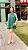 VESTIDO CHIFFON CURTO COM BABADOS NA BARRA VERDE ESMERALDA - Imagem 1
