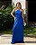 VESTIDO LONGO SEDA DECOTE BAIXO COSTAS AZUL BIC VILMA - Imagem 1