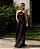 VESTIDO LONGO SEDA DECOTE BAIXO COSTAS PRETO VILMA - Imagem 1
