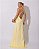 VESTIDO LONGO SEDA DECOTE BAIXO COSTAS AMARELO VILMA - Imagem 2
