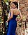 VESTIDO LONGO ZIBELINE  TOMARA DECOTE CORAÇÃO QUE CAIA COM PEPLUM AZUL ROYAL - Imagem 2