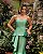 VESTIDO LONGO ZIBELINE  TOMARA DECOTE CORAÇÃO QUE CAIA COM PEPLUM VERDE MENTA - Imagem 2