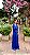 VESTIDO LONGO GOLA BOBA SEDA AZUL ROYAL - Imagem 1