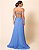 VESTIDO LONGO PLISSADO TOMARA QUE CAIA COSTAS NUA AZUL SERENITY - Imagem 2