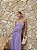 VESTIDO LONGO CHIFFON COM DECOTE V PLISSADO COM DETALHE NA CINTURA LILÁS - Imagem 1